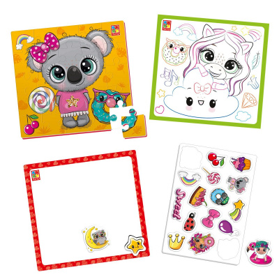 Набір для творчості 4в1. Пухнастики та солодощі укр Vladi Toys VT4210-17