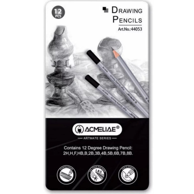 Набір олівців "Drawing pencils" Acmeliae 44053, 12 видів