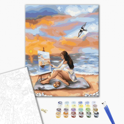 Картина за номерами Море натхнення  Brushme BS39228