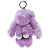 Брелок кролик хутряний, бузковий (14 см) MIC BR2132