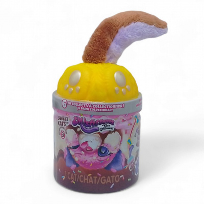 Іграшка-сюрприз Котик у банці, коричневий+бузковий Misfittens 03948(W3)