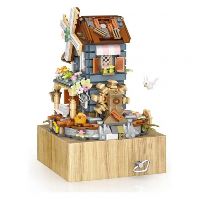 Конструктор Млин mini, 13 см, музичний, 799 деталей Loz 1239