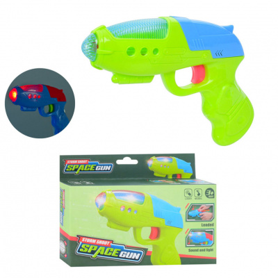 Дитяча іграшка "Космічний пістолет" GX820C(Green) звук та світло, розмір 19 см
