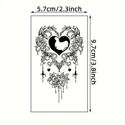 Набір дитячих тимчасових татуювань "Чорні міні №4" black-tattoo-mini-set-4-H