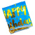 Повітряні кульки, набір-святковий Happy birthday 7шт. = 2шт * 45см + 5шт * 30см, блакитний Z.Y. BALLON 36112