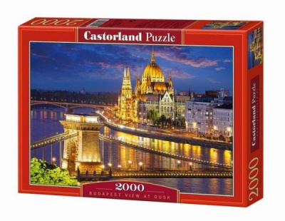 Пазли Панорама Будапешта в сутінках, 2000 елементів Castorland C-200405