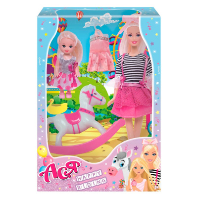 Лялька Ася Happy Riding з аксесуарами MiC 35104
