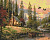 Алмазна мозаїка Мисливський будиночок 40х50 см Origami OD1831