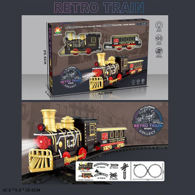 Залізниця Retro Train, потяг на батарейках, 91 х 45 см xiong xian 699-65A