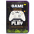 Папка для ручної праці на блискавці А4 "Game time lets go play" АП-1002-7