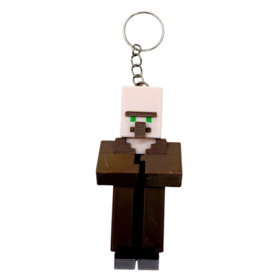 3D Брелоки MINECRAFT / МАЙНКРАФТ VILLAGER / СЕЛЯНИН KEYCHAIN, 3D друк OYTOY 01021100