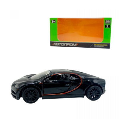 МАШИНКА АВТОПРОМ 1:39 BUGATTI (ЧОРНА) Автопром AP43108