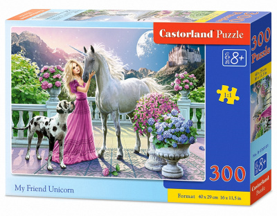 Пазли Мій друг Єдиноріг (300 елементів) Castorland B-030088