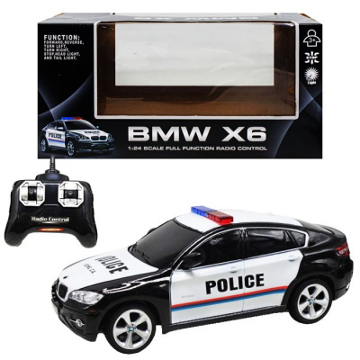 Машинка на радіокеруванні BMW X6. Police, чорна GUOKAI 866-2404P