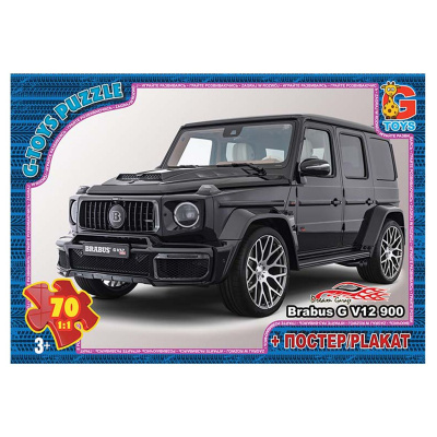 Пазли Джип + постер, 70 ел. Gtoys FW764