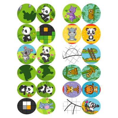 Книжка дитяча, з наліпками Грай. Шукай. Малюй. Панда укр Торсинг К01764