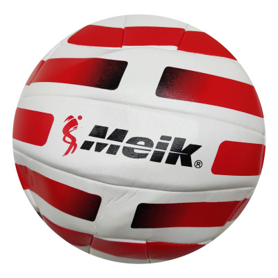 Мʼяч волейбол  PVC (ЧЕРВОНИЙ В БІЛУ СМУЖКУ) MIC BT-VB-0094