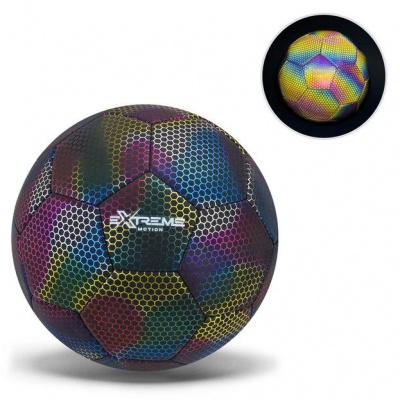 Мʼяч футбольний №5, PU 380 гр, 1 колір світловідбивний MIC FB25686