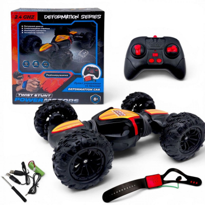 Машина на радіокеруванні POWERMOTORS (акум, 2 пульти керування) у короб.26*29*8,5см (ЧЕРВОНИЙ) MIC PM3410