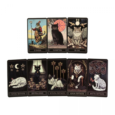 Карти гадальні  Таро: Коти (78 карт), укр Strateg 30882