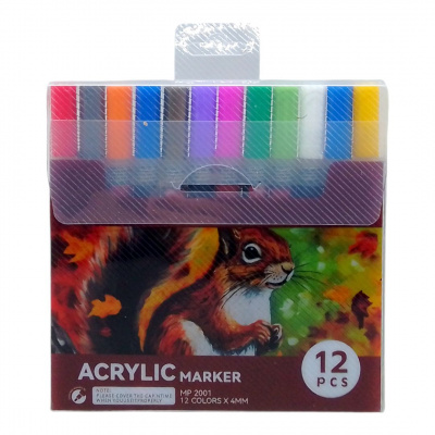 Акрилові маркери Art Walker 12 кольорів Art Walker C65268