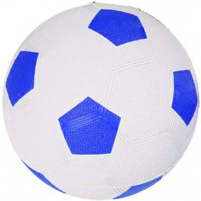 Мʼяч футбольний, гумовий, розмір №5 (синій) MIC BT-FB-0357