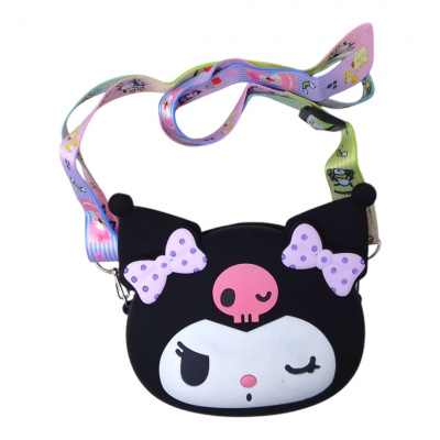 Сумочка аніме Sanrio. Kuromi (Куромі), чорна MIC C68078