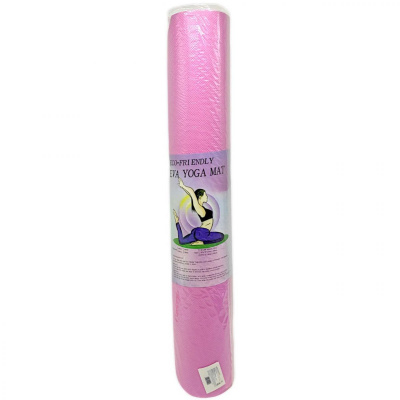 Килимок для йоги та фітнесу, 173 х 61 см (рожевий) MIC YM-0001