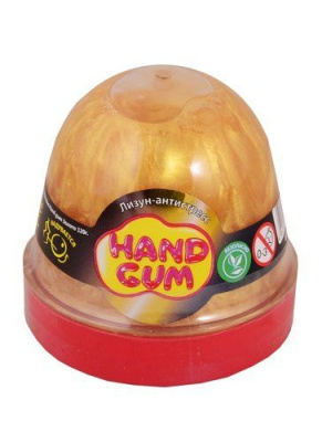 Лизун-антистрес Hand gum 120 г золотий Окто 80102