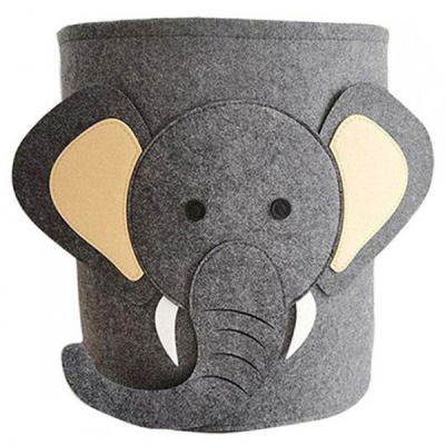 Кошик для іграшок тканинний Слоник MIC BT-TB-0030