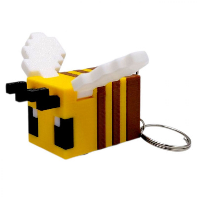3D Брелоки MINECRAFT / МАЙНКРАФТ BEE/ БДЖІЛКА KEYCHAIN, 3D друк OYTOY 01002100