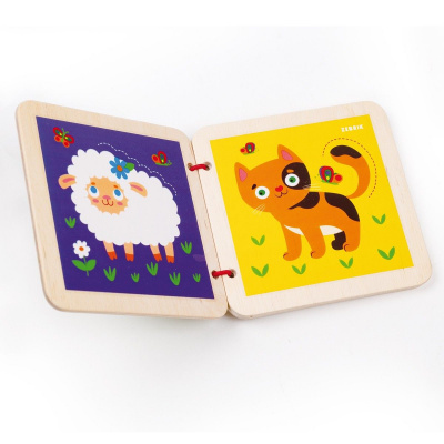Деревʼяна іграшка Деревʼяна книга. Ферма Vladi Toys RW3032