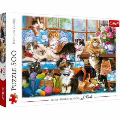 Пазли 500 ел Котяча родина Trefl 37425