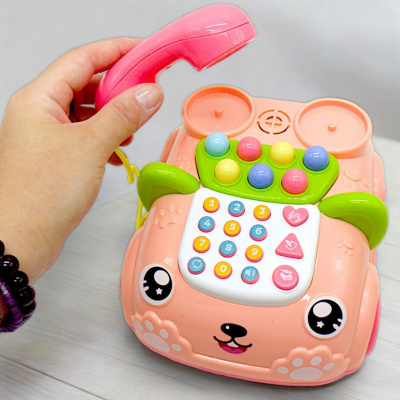 Інтерактивна іграшка Телефончик на колесах, рожевий Wtoys 30708
