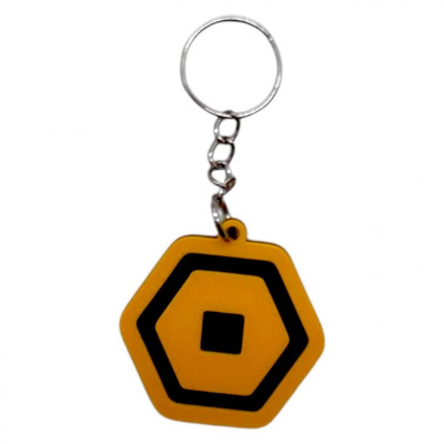 Брелок 3D друк Roblox Robux / Валюта Роблокс Keychain OYTOY 02016100