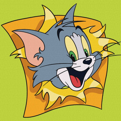 Картина по номерах для дітей Tom and Jerry: Веселі пригоди 25х25 см Ідейка KHO1366