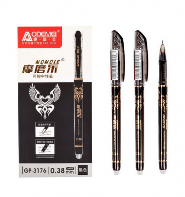 Ручка "пише-стирає" чорна COLOR-IT 3176(Black) упаковка 12 шт