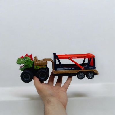 Вантажівка-монстр Динозавр, автовоз (червоний) YISU TOYS 068-169/170