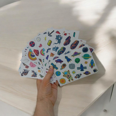 Татуювання-перебивки, тимчасові, Майнкрафт (1 аркуш) Експрес Удачі Т1