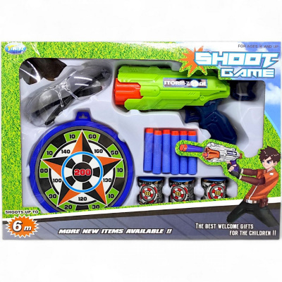 Бластер на поролонових патронах Shoot Game (зелений) YINIYA TOYS 138B-3