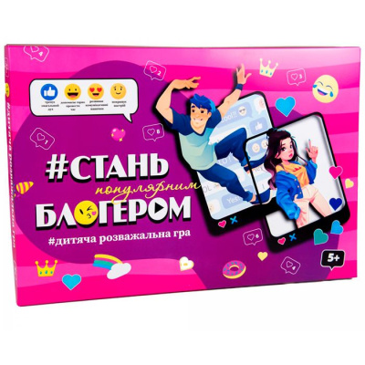 Настільна гра Стань популярним блогером (укр) Strateg 30399