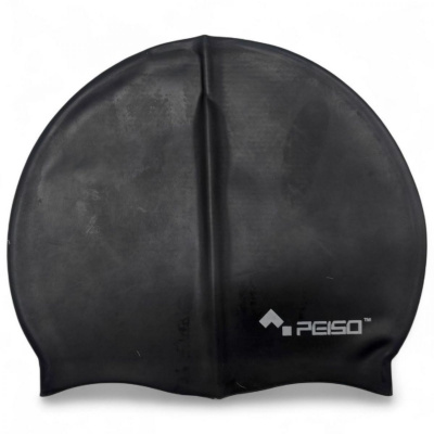 Шапочка для плавання, силіконова, 14+ (чорна) Peiso SC-4602/4605