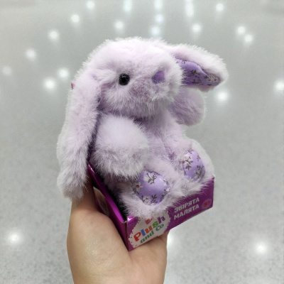 Мяка іграшка Plush and Co ЗАЙЧИК (ВИД 3) 16 см з вушками Plush and Co PLC25017