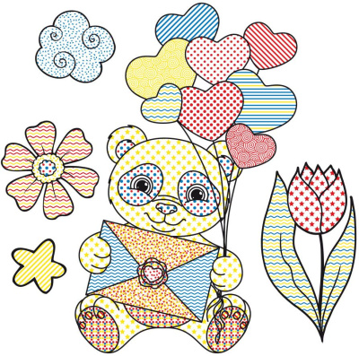 Водна розфарбування Чарівні друзі, укр Crystal Book F00022123