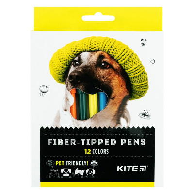 Набір фломастерів Kite Dogs (12 шт) Kite K22-447