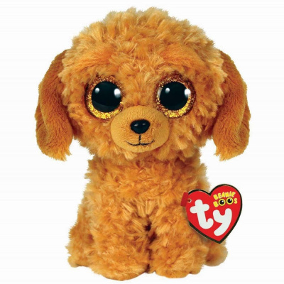 Дитяча іграшка м’яконабивна TY Beanie Boos. Золотий пес NOODLES 15 см TY 36377