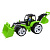 Трактор пластиковий, з двома ковшами (зелений) Bamsic 007/17