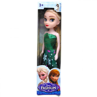 Лялька в стилі казкової принцеси FROZEN (ЗЕЛЕНА) MIC В107