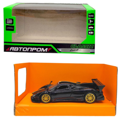 Машинка металева АВТОПРОМ. Pagani Zonda Revolucion (ЧОРНА) Автопром 10007