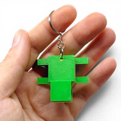 3D Брелоки MINECRAFT / МАЙНКРАФТ TURTLE / ЧЕРЕПАШКА KEYCHAIN, 3D друк OYTOY 01039100